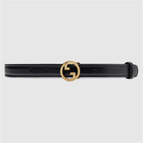 cintura gucci semplice nera|cintura Gucci sottile.